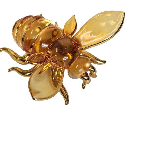 The Taste of Honey About Face Designs Messenger VTG Glass HoneyBee Figure w/ Box - Picture 4 of 16